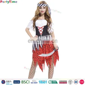 Fat Woman Cosplay Carnival Party Caribbean Pirate Costume Sexy Cheap Halloween Costumes Sexy for Women thumbnail-1