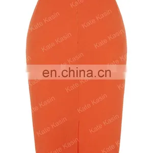 Kate Kasin Occident Women's OL High Stretchy Hips-Wrapped Pencil Skirt 24" KK000278-2 thumbnail-3