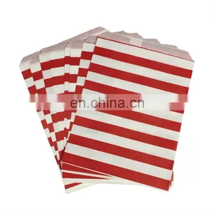 Decorative White and Red Colour Mix PrettyurParty Red Striped Favor Bags/Royal Family First Choice Dencent Bag Collection. thumbnail-1