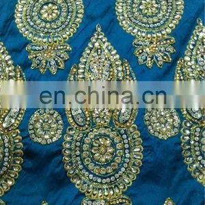 Raw Silk Embroidered African George Lace For Africa Women thumbnail-2