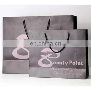 Custom Printed Logo Golden & Silver Paper Reusable Shopping Bag for Promotion thumbnail-3