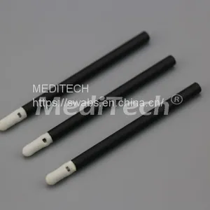 FLEXIBLE MINI-TIP FOAM SWABS WITH BLACK PLASTIC HANDLE thumbnail-1