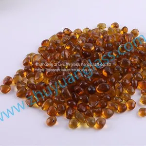 Shandong Zhuyuan Export Recycle Glass Bead Intermix 1-3mm3-6mm6-9mm Amber Aggregates Glass Bead thumbnail-1