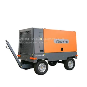 75kw 0.8mpa 13.6m3/min Electricl Engine Portable Screw Air Compressor Machine of Zhigao 75SDY-8 thumbnail-2