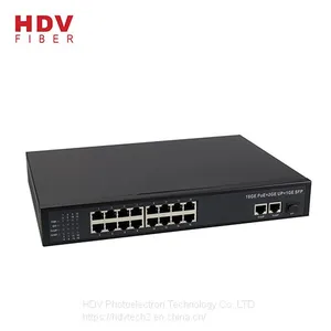 Factory Supplier 16 Port 10/100/1000Mbps POE Switch With 1*1000M SFP thumbnail-1