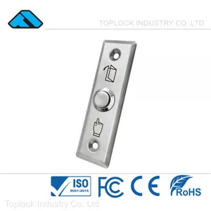 Slim Stainless Steel Exit Push Button With Security System Electric Door Lock thumbnail-2