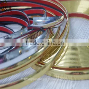 Pvc Chrome Golden Metal Plastic 8 mm Strip Self Adhensive Strip for Fish Tank thumbnail-5