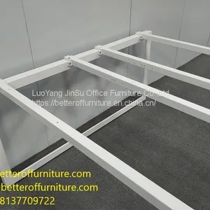 Module Design 4 Person Division Office Table Face to Face Steel Office Workstation White Color thumbnail-5