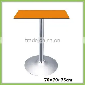 Modern New Design Square Orange Dining Wooden Table thumbnail-1