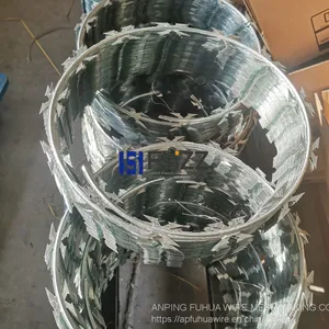 CBT-60 Galvanized Razor Blades Barbed Wire 450MM 33 LOOPS thumbnail-5