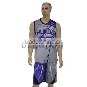 Best Quality Youth Reversible Basketball Jerseys/uniforms for Team Wholesale thumbnail-4