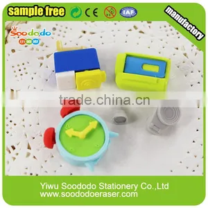 EN71-3 Certificate 3D Camera Eraser Shape Erasers thumbnail-3