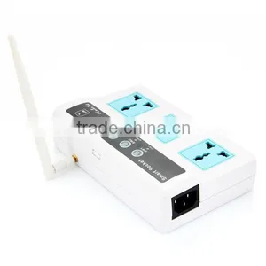 AC 90-245V SMS/DIAL Remote Controlled 2200W GSM Power Socket Extension Style With 3 Universal Sockets for US/EU/UK Standard Plug thumbnail-4