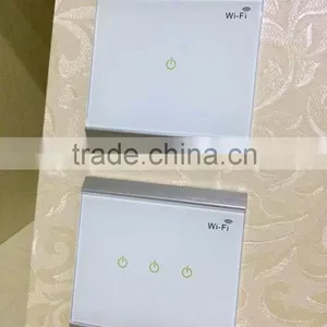 Android IOS Smartphone Remote Controlled Home Automation WiFi Light Switch With 3 Touch Buttons For Controlling 3 Gangs Of Light thumbnail-3