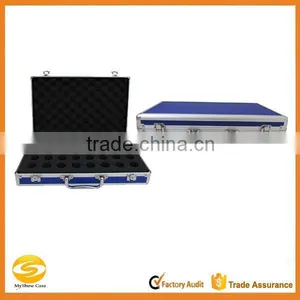 Professional Aluminum Essential Carrying Case,hard Shell Blue Aluminum Essential Oil Carry Case,40bottle Essential Oil Hard Case thumbnail-1