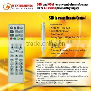 Within 7 Learning Keys Multi Function TV Remote Control for Middle-East, EU, Africa, South America Market thumbnail-1