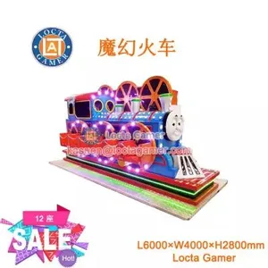 Guangdong Supply Zhongshan Tai Lok Entertainment Manufacturing Small and Medium-sized Indoor and Outdoor Play Equipment Steam Train 12 Magic Train Children's Swivel Chair thumbnail-1