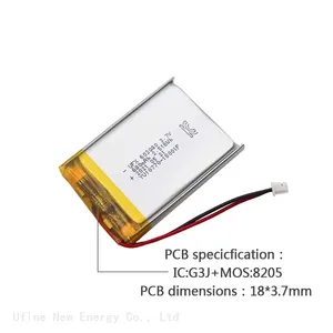 Li-po Battery Pack UFX 603040 680mAh 3.7V For Remote Control Battery thumbnail-4