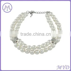 Fashion Animal Pet Jewelry Pet Cat Dog Blue Pearl Crystal Dog Necklace thumbnail-4