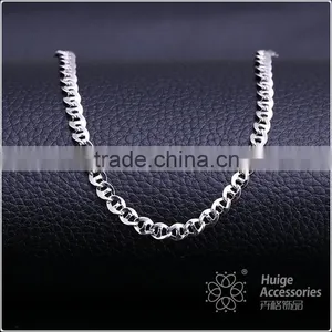 2015 Wholesale Simple Design Fashion Jewelry Rhodium Plated Cheap Short Chain Necklace thumbnail-1