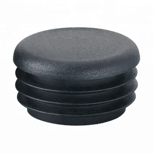 MOCAP Fitness Round Ribber Black Plastic Round Tube Flat Hole Plug thumbnail-4