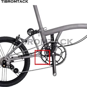 TIBROMTACK Titanium Pivot Hinge Spindle Pin Axle+ and Washers for Brompton Contactor of Rear Triangle and Main Frame Bolts & Screws thumbnail-4