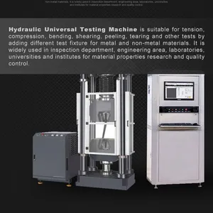 HST 600kN Digital Display Hydraulic Universal Testing Machine 600KN 6 Columns Frame, Tensile Space:780mm HST WE-600D 60T thumbnail-5