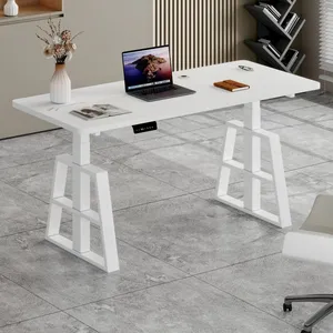 Standing Desk - Adjustable Hand Lift Table Frame for Office Furniture & Living Room - Linear Actuator for Enhanced Ergonomics and Productivity thumbnail-1