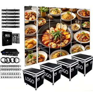 500x500/500x1000 P2.9/P3.91 Indoor/outdoor Rental LED Video Wall Panel, Suitable for Buildings thumbnail-1