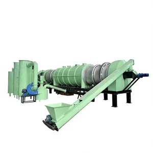 Continuous Carbonization Furnace Coconut Shell Charcoal Making Machine Palm Shell for Hookah Charcoal Production Line EPC thumbnail-1