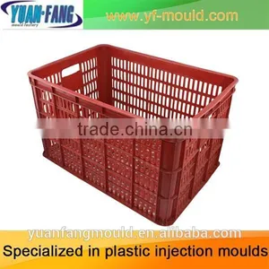 Customized Mesh Plastic Crate/plastic Turnover Box/plastic Basket for Fruit and Vegetable Mould thumbnail-2