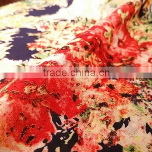 2015 Fabric Chiffon Print Flower Design for Women Dress thumbnail-4
