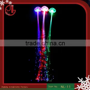 Hot Selling LED Hair Braid Light-Up Flashing Fiber Optic Barrette Hair Assorted Party Decoration thumbnail-1