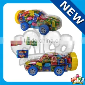 Tattoo Fruit Bubble Gum in Mini Car Jar thumbnail-1