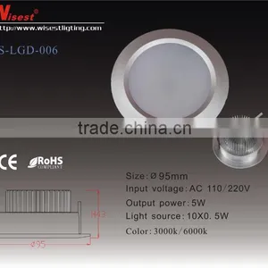 COB 5W Led Downlight With CE,ROHS, FCC,PSE thumbnail-1