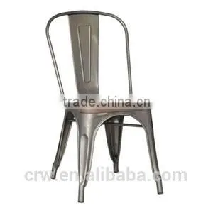 MCH-1508-10 Wooden Seat Cafe Chairs Metal Stackable Metal Tolis Chair thumbnail-2