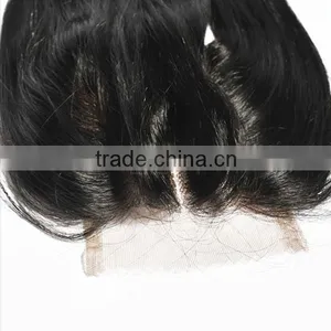 7A Wholesale Virgin Hair Invisible Knots Silk Base Closure Cheap Stock Silk Base Closure Three 3 Part Silk Base Lace Closure thumbnail-4