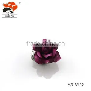 Fashion Red Roses Style Handmade Ring China Factory Wholesale thumbnail-1
