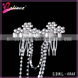 Hair Accessories Wholesale Crystal Bling Bling Hair Chain,indian Bridal Hair Jewelry thumbnail-4