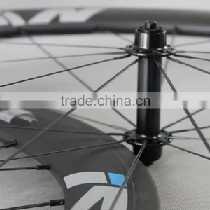 56mm Clincher Carbon Bicycle Wheels 27mm Width Road Bike Wheelset R13 Hubs Sapim CX-Ray Spokes 56C thumbnail-3