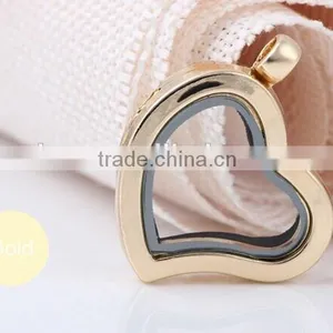Smooth Heart Various Locket Yiwu Jewelry Manufacturer Fashion Jewelry With Full Crystal Rhinestone thumbnail-5