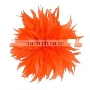 Fancy Feather Flower Hair Fascinator/Clip/Barrettes thumbnail-6