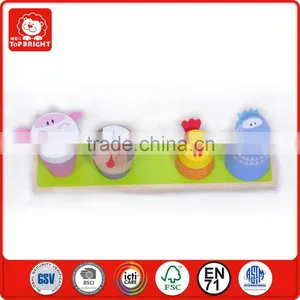 Top Bright EN71 and ASTM Fram Animal Stacking Balance Blocks 11 Pcs Eductaional Geometric Toy Block for Child Early Education thumbnail-1