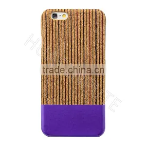 Stylish Natural Real Wood Flip Leather Case For IPhone6/6S thumbnail-4