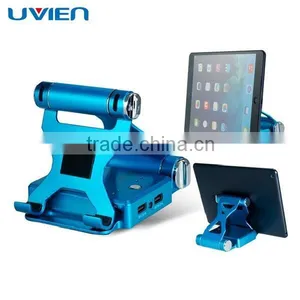 10400mAh Dual USB Foldable Mobile Power Bank With Mount Stand and LED Light thumbnail-1