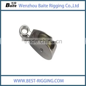 ZINC PLATED 58.5mm SINGLE WHEEL PULLEY thumbnail-4