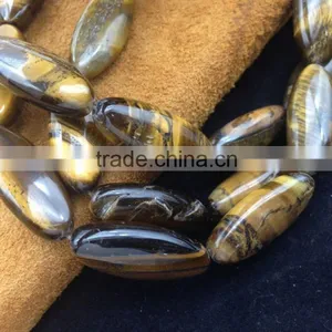 NO PS!!Factory Price Natural Stone Marquise Shape Yellow Tiger Eye Stone Beads thumbnail-2