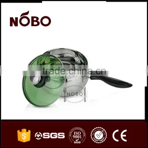 Bally Shape Milk Pot With Green Glass Lid thumbnail-1