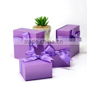 Custom Handmade Purple Cardboard Jewelry Box Bracelet thumbnail-2