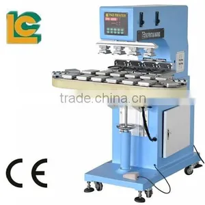 China Supplier 4-Colour Golf Ball Ink Cup Pad Printer LC-SPM4-150/16T Mp3 and Pen Pad Printing Machine for Sale thumbnail-4
